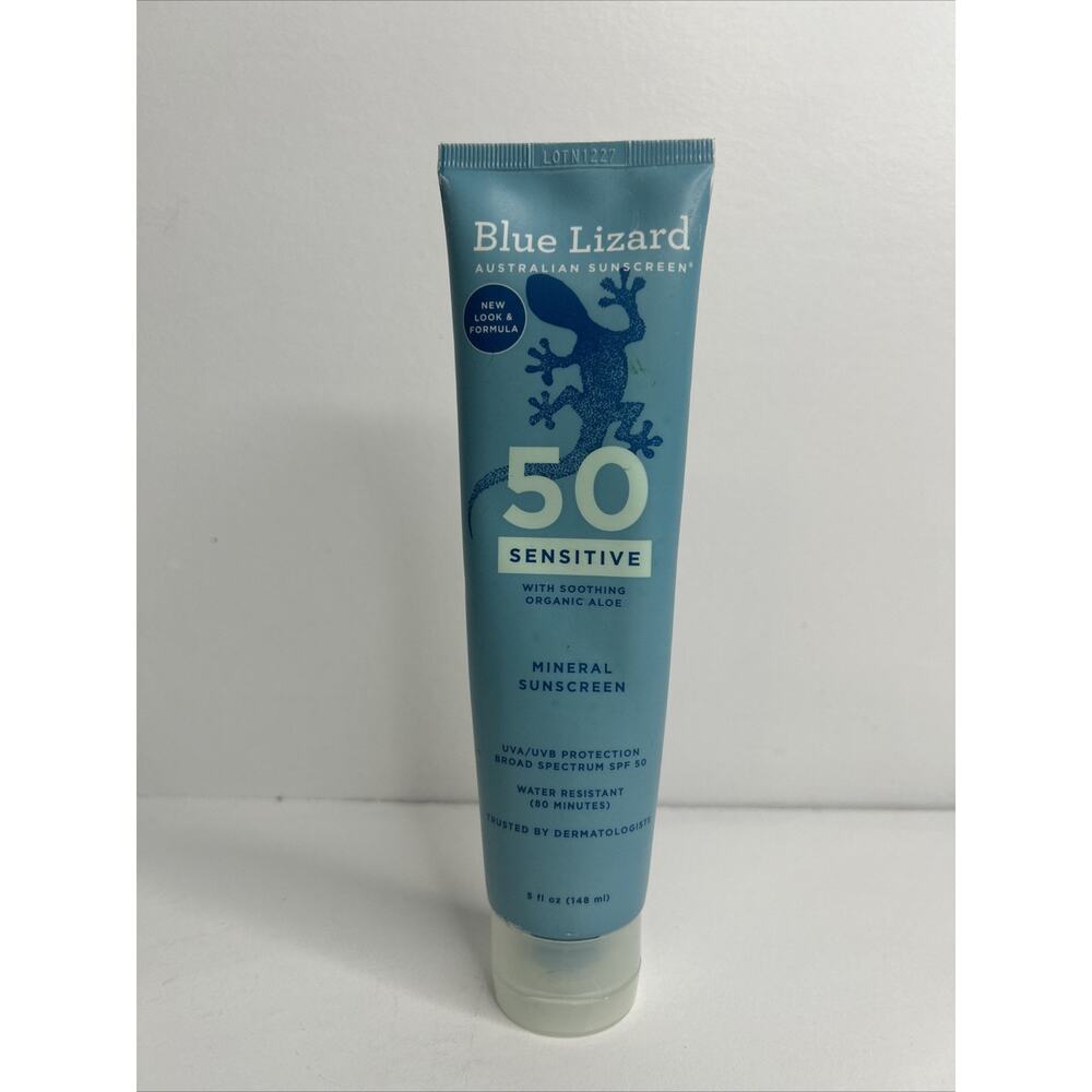 Blue Lizard Australian Sensitive Mineral Sunscreen SPF 50+ 5oz NEW SEALED